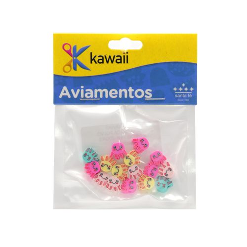 Miçanga Kawaii Emborrachada Polvo Colorido 8mm - 20g