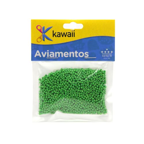 Mini Miçanga Kawaii Leitosa Verde 3mm - 20g