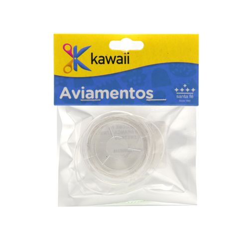 Fio de Silicone Kawaii para Pulseira Branco 0.7mm - 7.5m