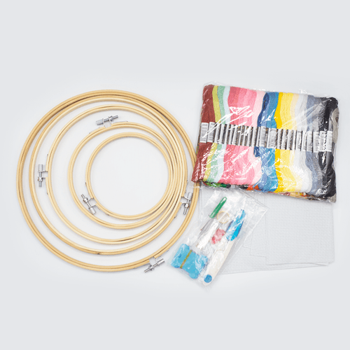 Kit Iniciante Bordado Ponto Cruz Lanmax