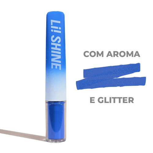 Marcador de Texto Kroma Shine com Glitter Azul Marinho - Aroma Brisa do Mar