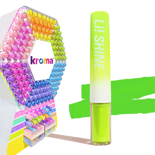 Marcador de Texto Kroma Shine com Glitter Verde - Aroma Chá Verde Fresci