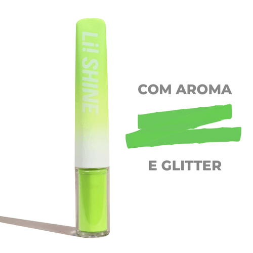 Marcador de Texto Kroma Shine com Glitter Verde - Aroma Chá Verde Fresci