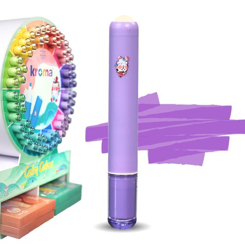 Marcador de Texto Kroma Calm Colors Antiestress Violeta