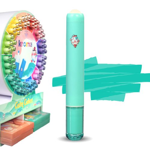 Marcador de Texto Kroma Calm Colors Antiestress Azul Tiffany