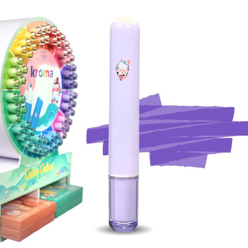 Marcador de Texto Kroma Calm Colors Antiestress Roxo