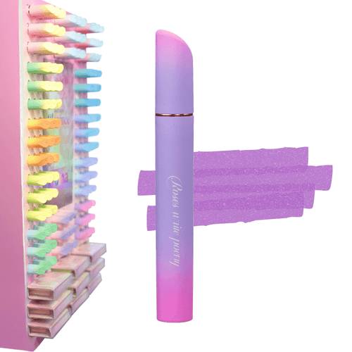 Marcador de Texto Kroma Elegance com Glitter Violeta