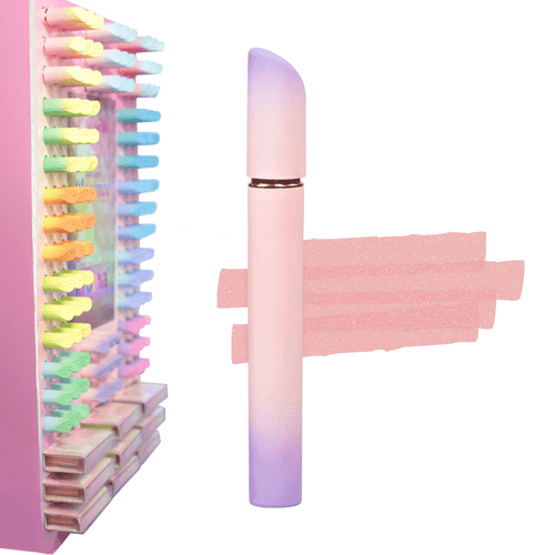 Marcador de Texto Kroma Elegance com Glitter Coral