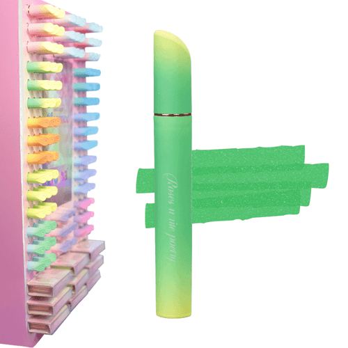 Marcador de Texto Kroma Elegance com Glitter Verde