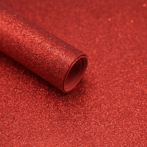 EVA Glitter Santa Fé Vermelho 40x60 cm - 1 folha