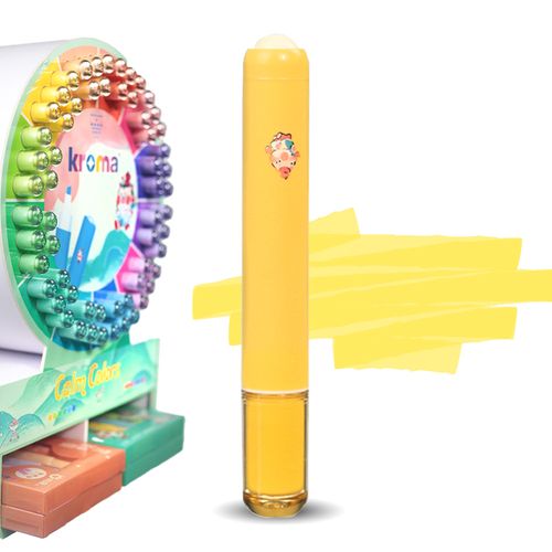 Marcador de Texto Kroma Calm Colors Antiestress Amarelo