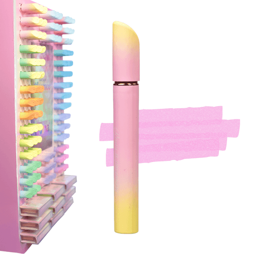 Marcador de Texto Kroma Elegance com Glitter Rosa