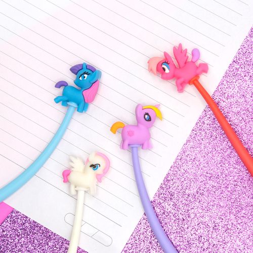 Caneta kroma Gel unicornio branca 0.5mm - Azul