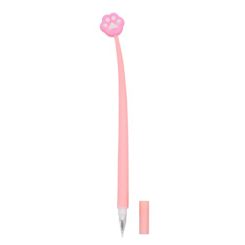 Caneta kroma Gel pata de gato  pink/ branco 0.5mm - azul