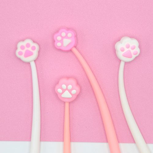 Caneta kroma Gel pata de gato branco/rosa0.5mm - azul