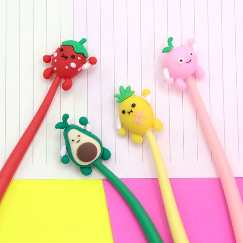 Caneta kroma Gel abacaxi 0.5.mm - azul