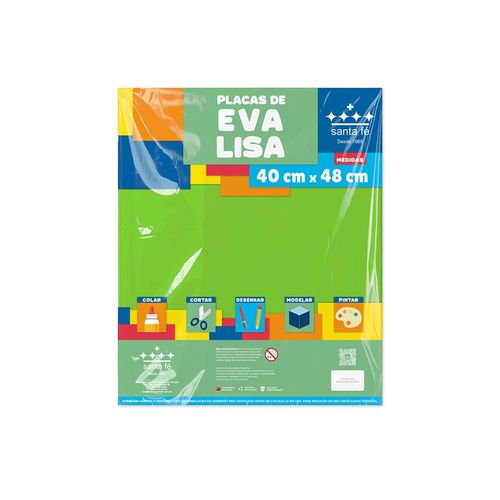 Eva liso Santa Fé Verde 40x48 cm - 1 folha