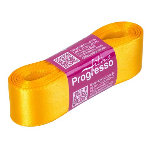 Fita Cetim Progresso CF0007 30mm Amarelo Ouro 038 - 10m