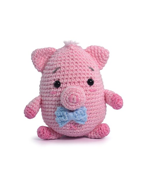 Kit Amigurumi Círculo Fazendinha - Porquinho