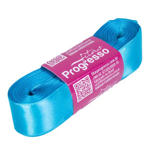 Fita Cetim Progresso CF0005 22mm Azul Turquesa 213