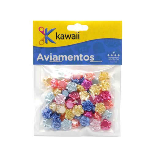 Aplique Kawaii Rosa Color 7mm - 20g