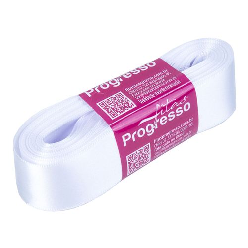Fita Cetim Progresso CF0007 30mm Branco 201 - 10m