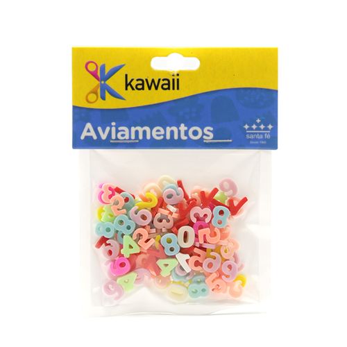 Aplique Kawaii Emborrachado de Números 10mm - 15g