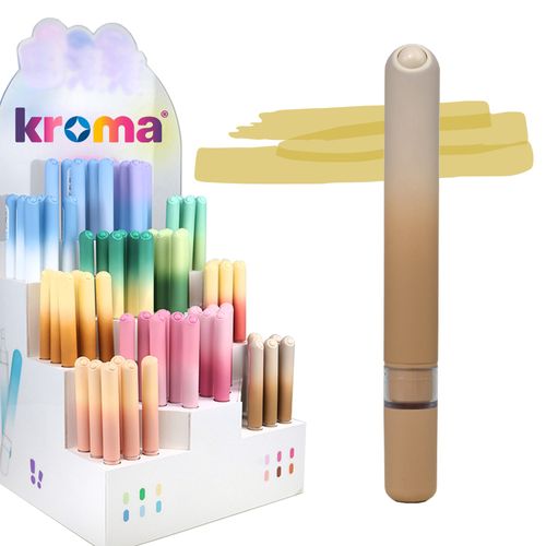 Marcador de Texto Kroma Slim Antiestresse Marrom