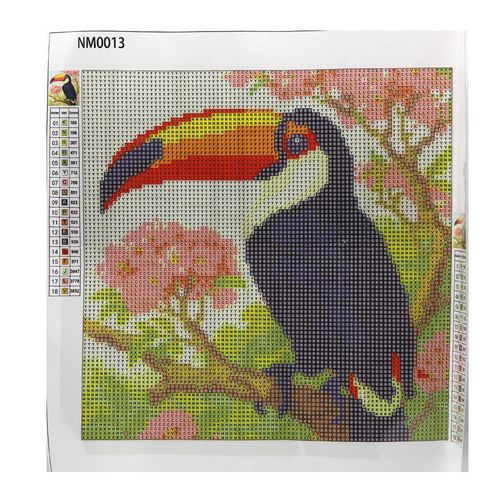 KIT ARTESANATO 5D DIAMOND TUCANO