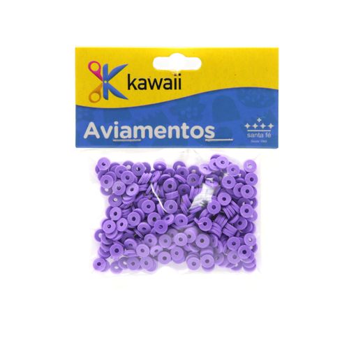 Miçanga Kawaii Emborrachada Disquinho Uva  6mm - 20g