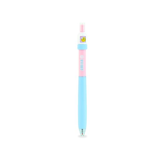 Caneta Kroma Gel Candy Color Smile Azul e Rosa - Tinta Preta