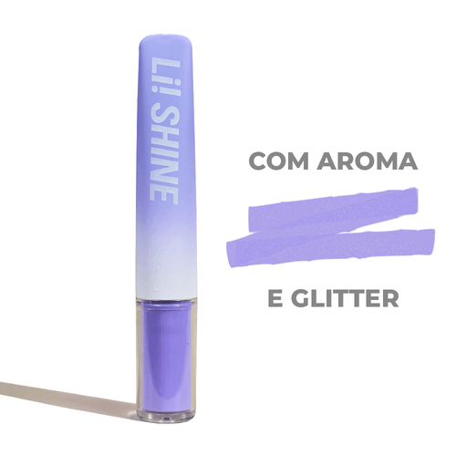 MARCADOR SHINE C/ AROMA NATURAL E GLITTER ROXO
