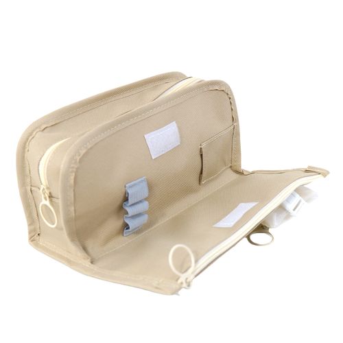 ESTOJO KROMA BEGE 3 DIVISORIAS ACESSORIOS CAPIVARA